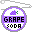 A grape soda bottle cap with a safety pin through it